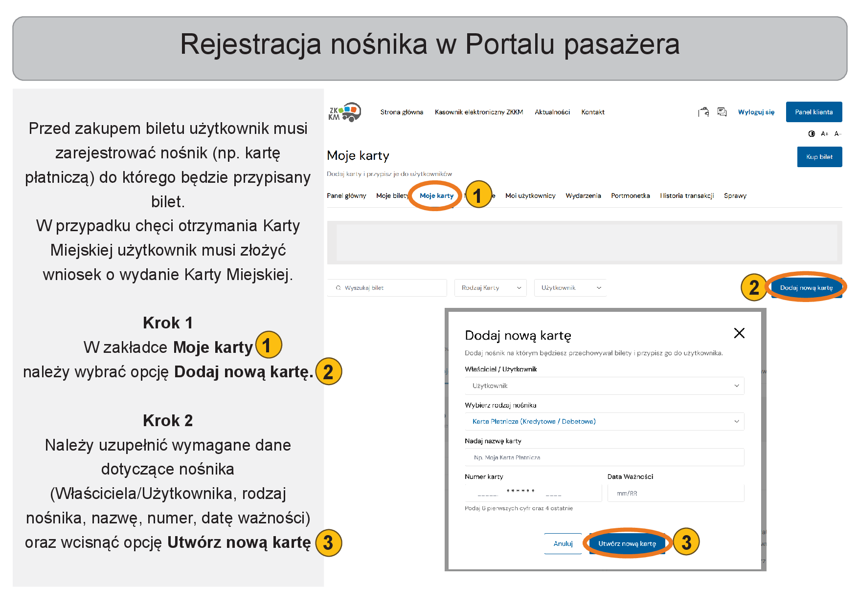 Instrukcja obsługi Portalu Pasażera